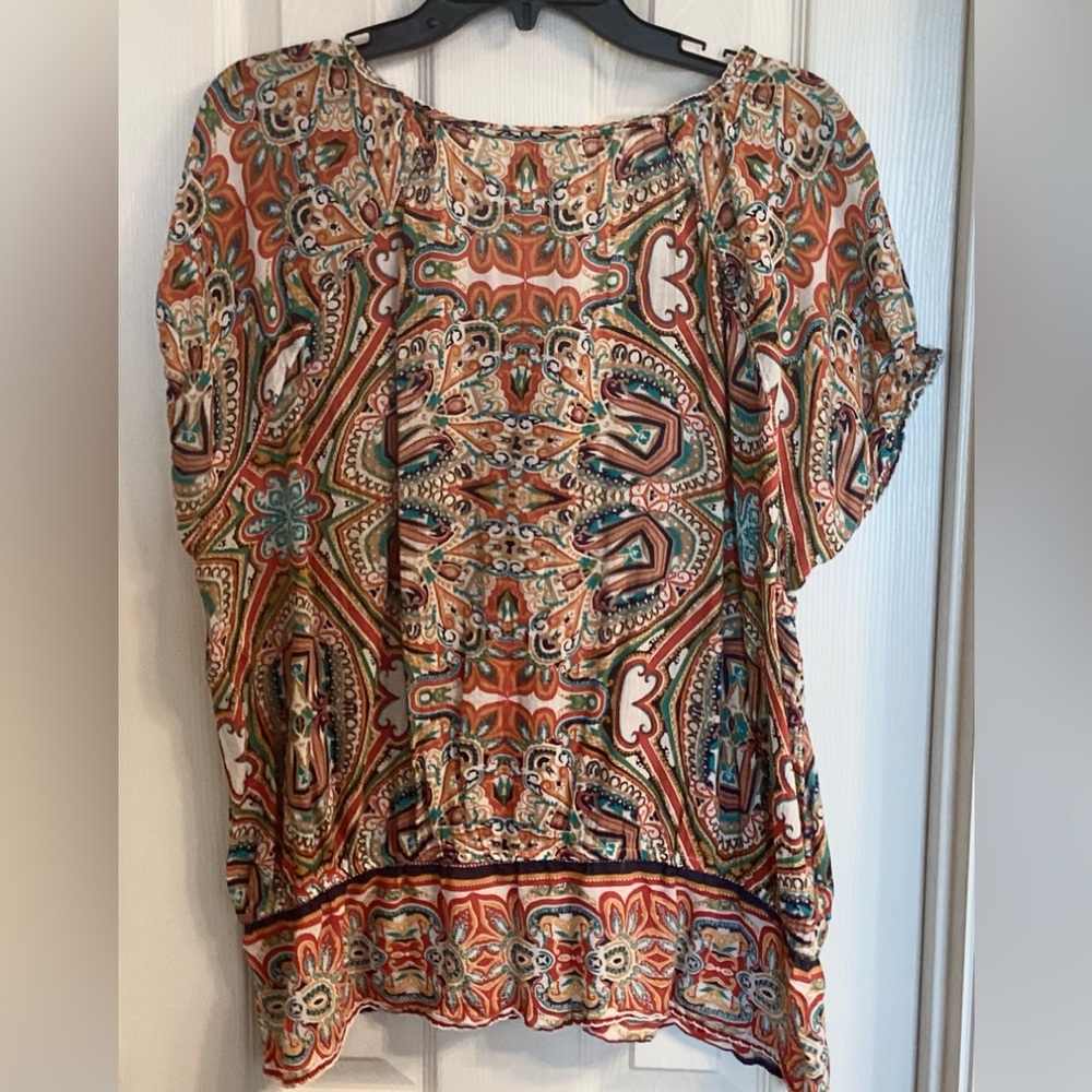 EUC! Sonoma Cotton Peasant Top Size XL - Picture 5 of 5